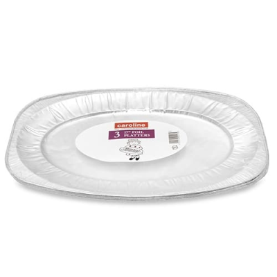 CAROLINE 17 INCH FOIL PLATTER MEDIUM 3PK X 6