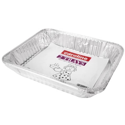 CAROLINE FOIL TRAY 262X322X50 MM 2S X 12 (N10